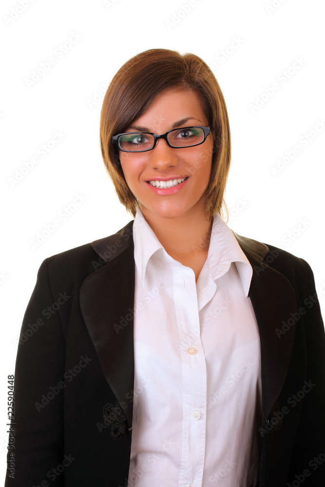 young businesswoman smiling