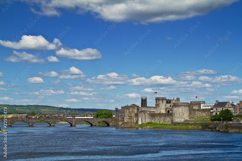 King John Castle scenery in Limerick  - Ireland
