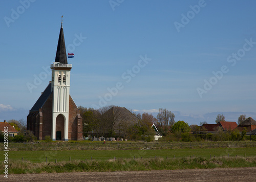 dutch church on texel, the netherlands