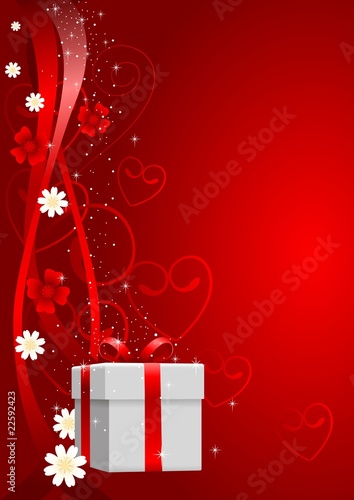 Gift Box with Ornaments