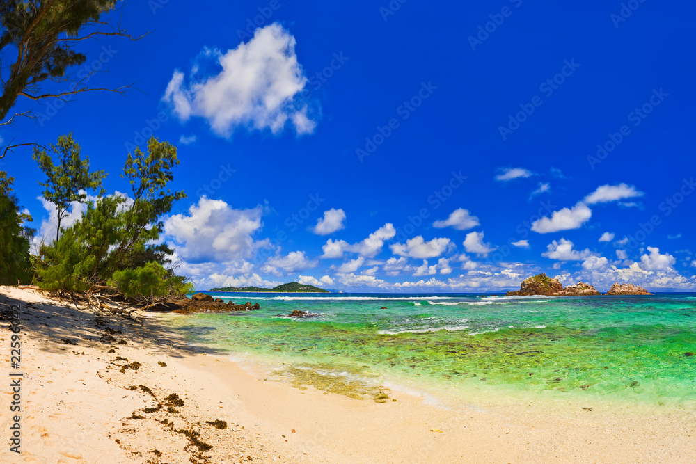 Tropical beach at Seychelles