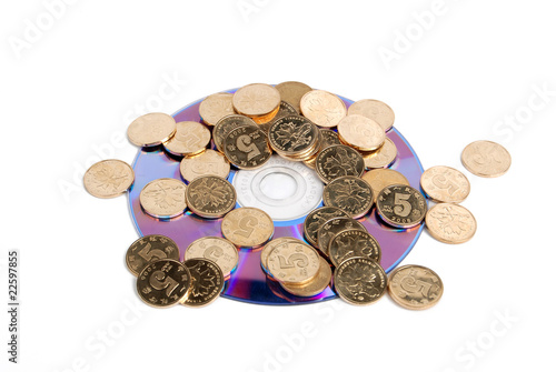 coins and DVD