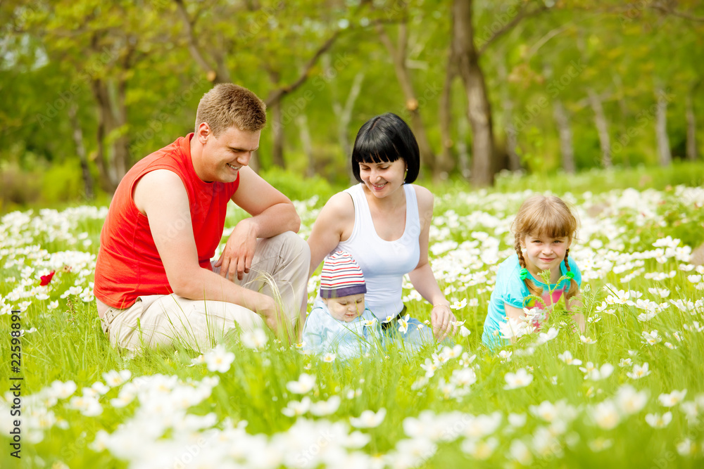Fototapeta premium Beautiful family