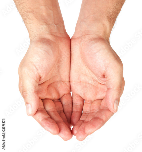 Cupped hands