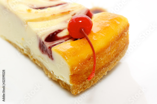 Gourmet slice of cheesecake