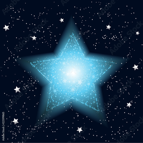 sparkling festive star