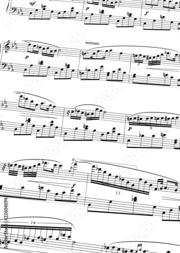 Notenblatt Musik Noten