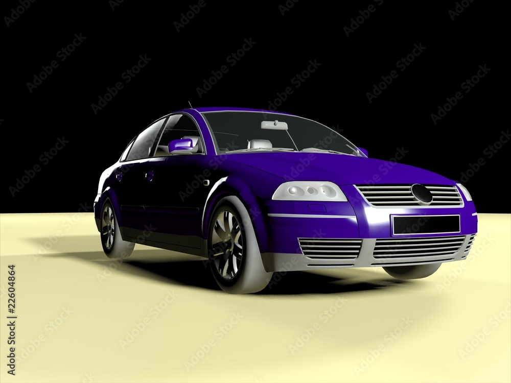 3d  model  of a car