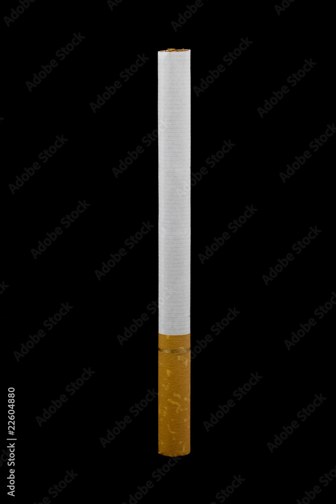 cigarette isolated on black cigarette isolated on black