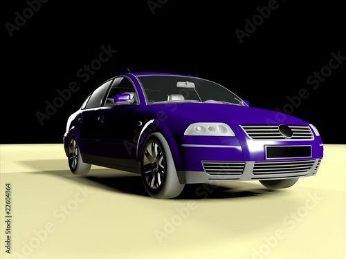 3d  model  of a car