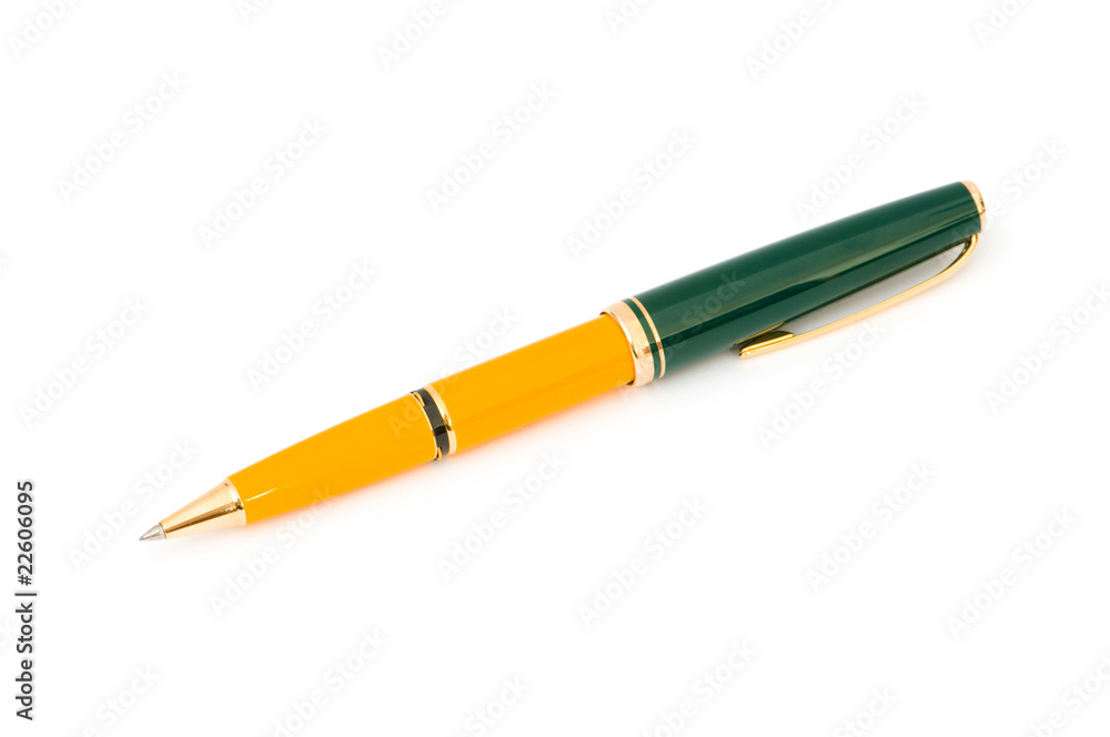 Writing pen isolated on the white background Writing pen isolated on the white background