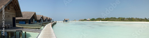 Overwater bungalows, Maldives