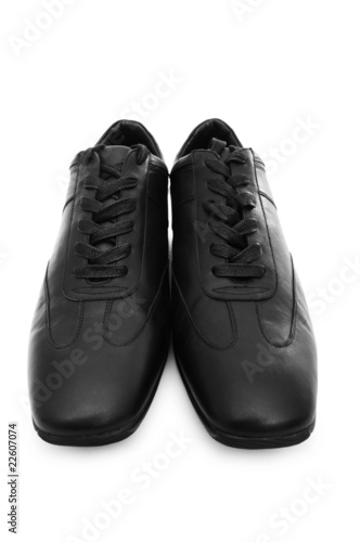 Male shoes isolated on the white background