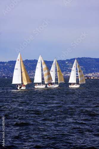 Fototapeta Naklejka Na Ścianę i Meble -  Sailing in San Francisco Bay