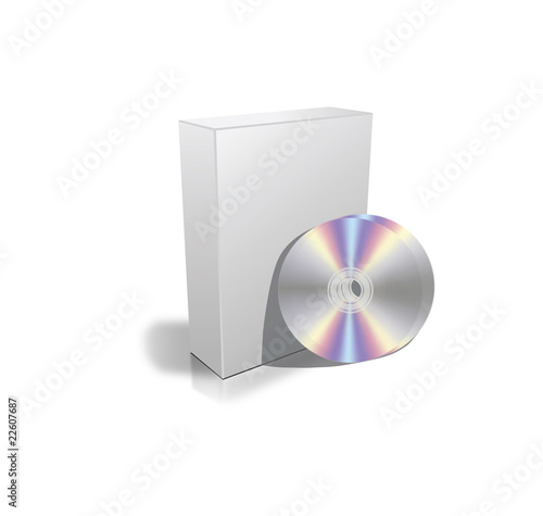 Perfect blank box with DVD