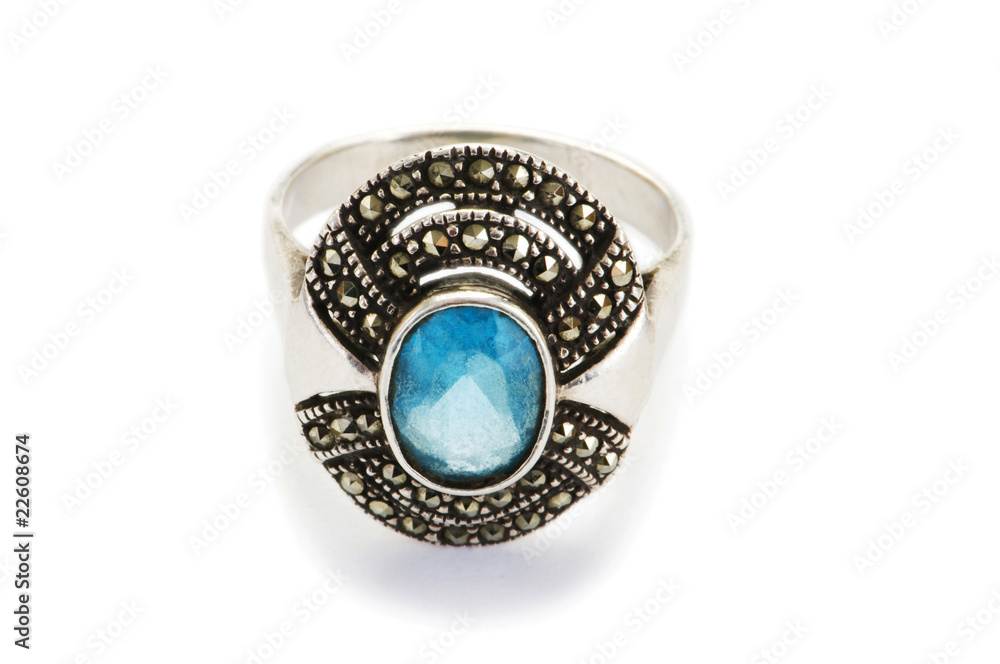 Jewellery ring isolated on the white background Jewellery ring isolated on the white background