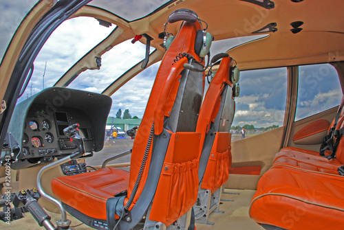 Inside the plane.