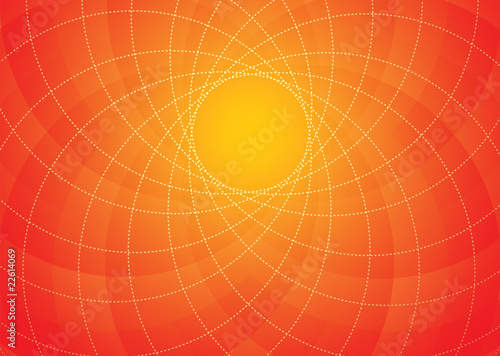 Orange spiral background