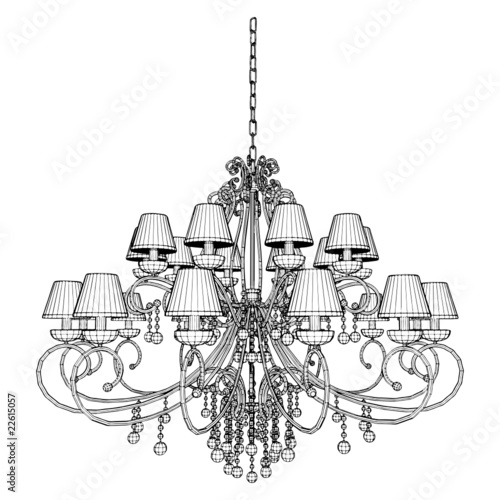 Luster Chandelier Vector 30