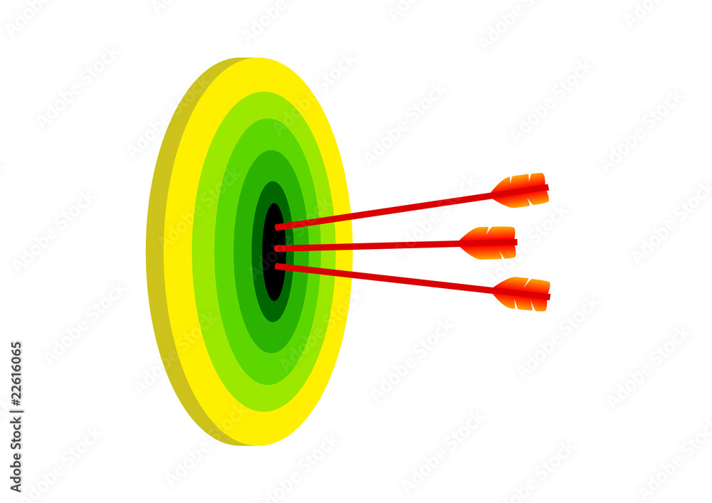 Target with arrows Target with arrows