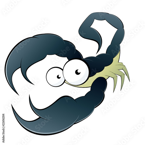 skorpion cartoon lustig maskottchen stachel