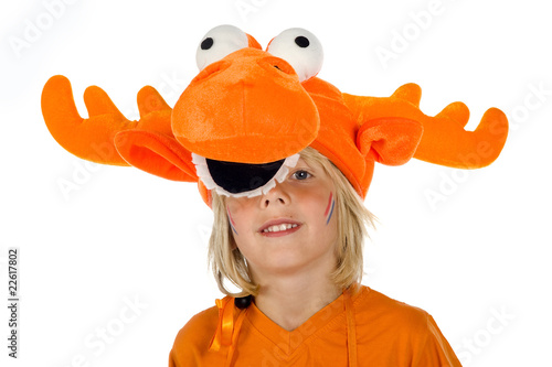 a supporter from the dutch footballteam photo