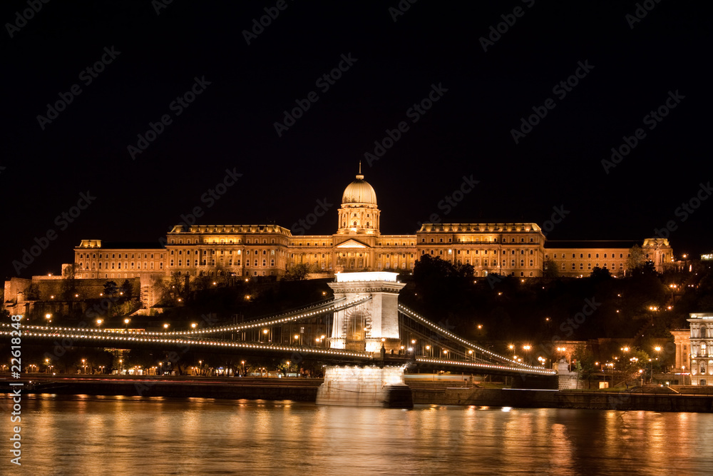Night lights in Budapest