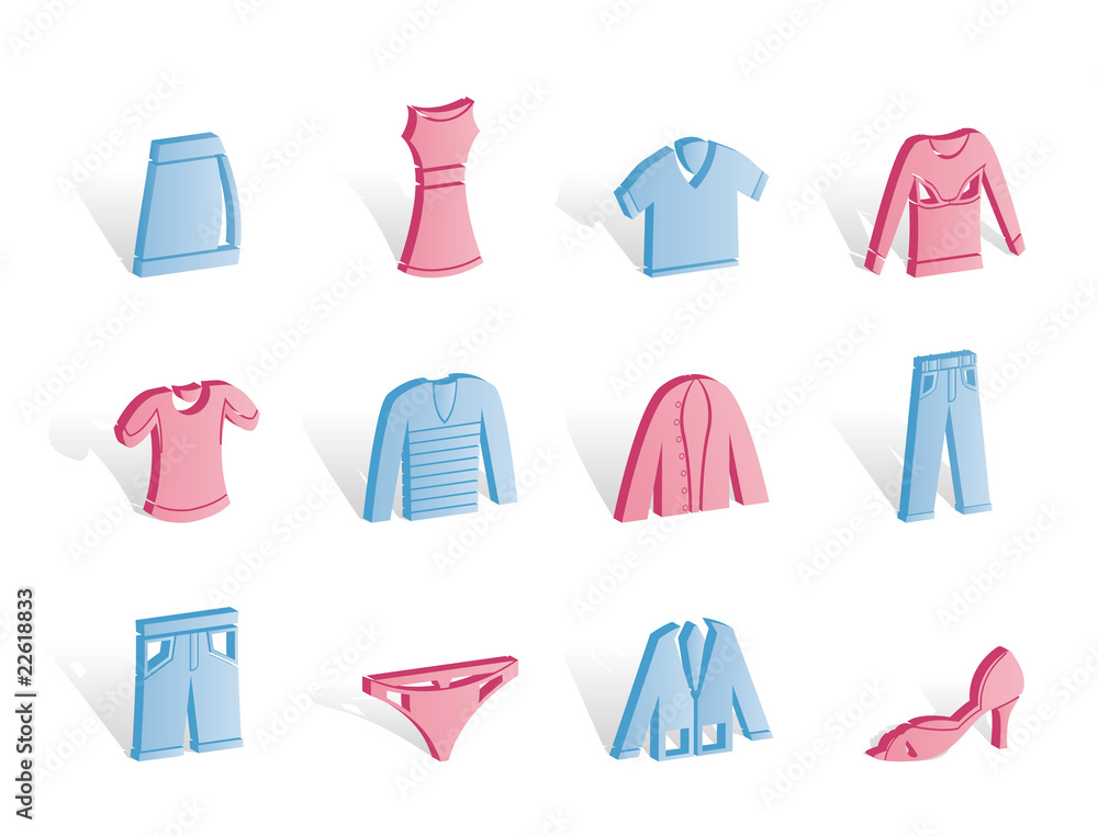Clothing Icons - Vector Icon Set Clothing Icons - Vector Icon Set