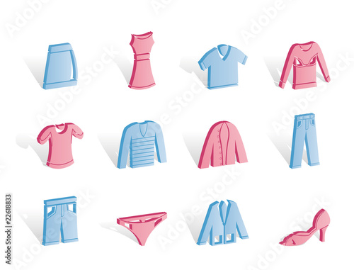 Clothing Icons - Vector Icon Set