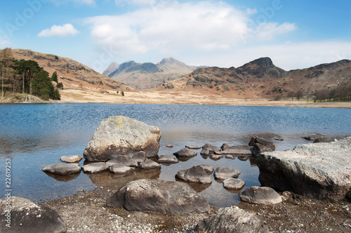 Mountain lake landscape