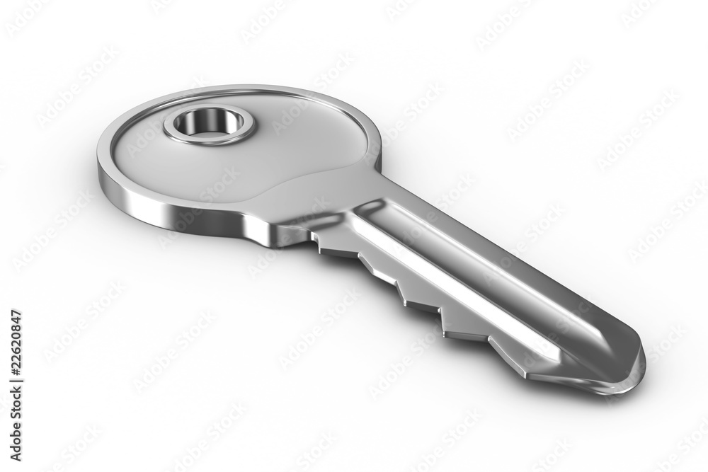 Isolated key on white background. 3D image Isolated key on white background. 3D image