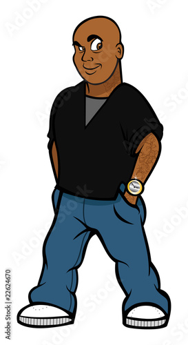 black rapper gangster