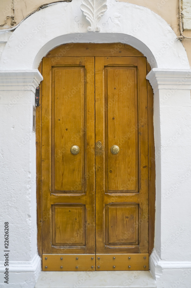 Wooden frontdoor. Wooden frontdoor.