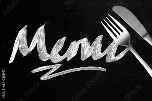 Bild auf Leinwand Menu
