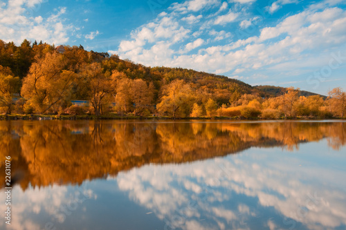 Autumn landscape of river © Radomir Rezny