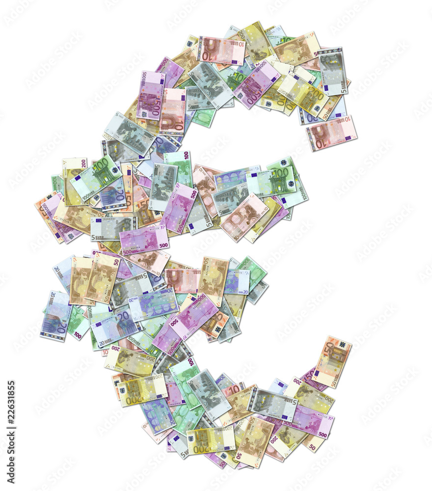 eurosymbol aus banknoten