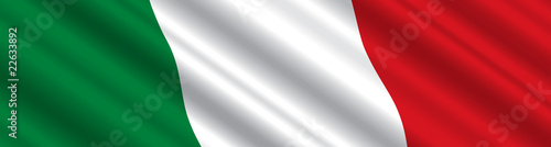 Italian Flag in the Wind