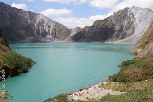 Crater of Mount Pinatubo in the Philippines
