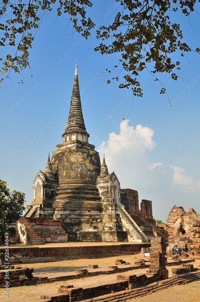 Fototapeta premium Pagoda at Phra Nakhon Si Ayutthaya