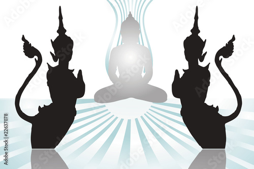 Buddhistische Tempelwächter