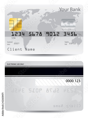 Gray credit card