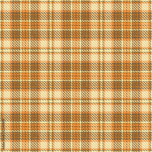 orange plaid seamless texture