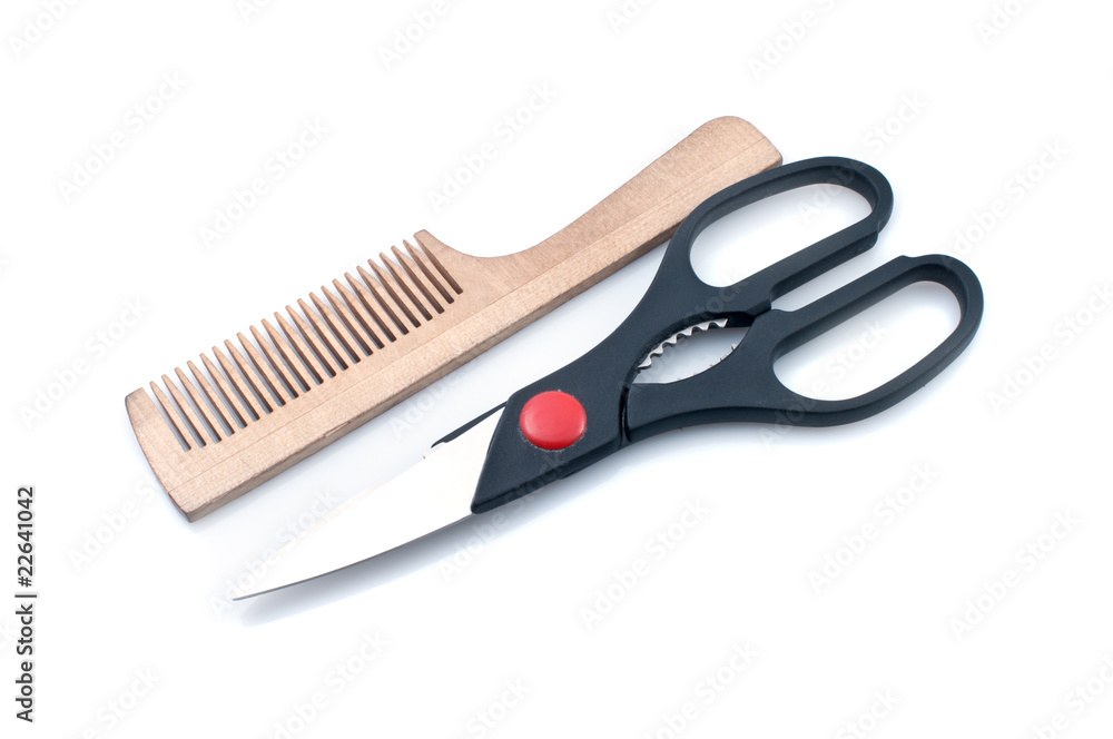 Obraz premium Scissors and combs