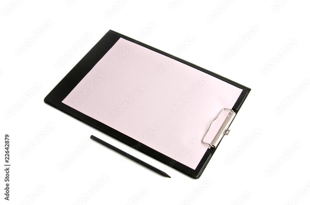 black folder with a paper black folder with a paper