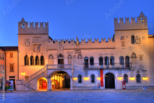 Palace in Koper Capodistria on a main square of biggest city on Slovenian coast