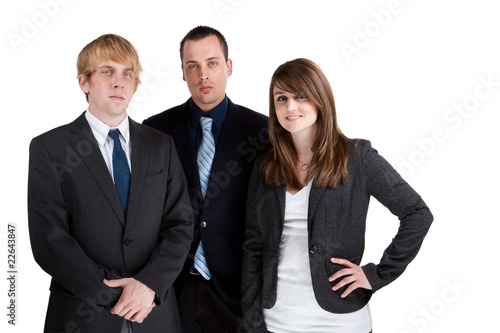 Confident business team