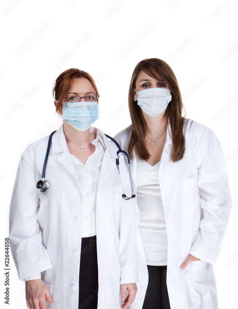 Doctors and surgical masks Doctors and surgical masks