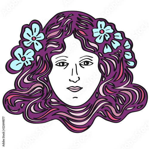 rostro de mujer modernista