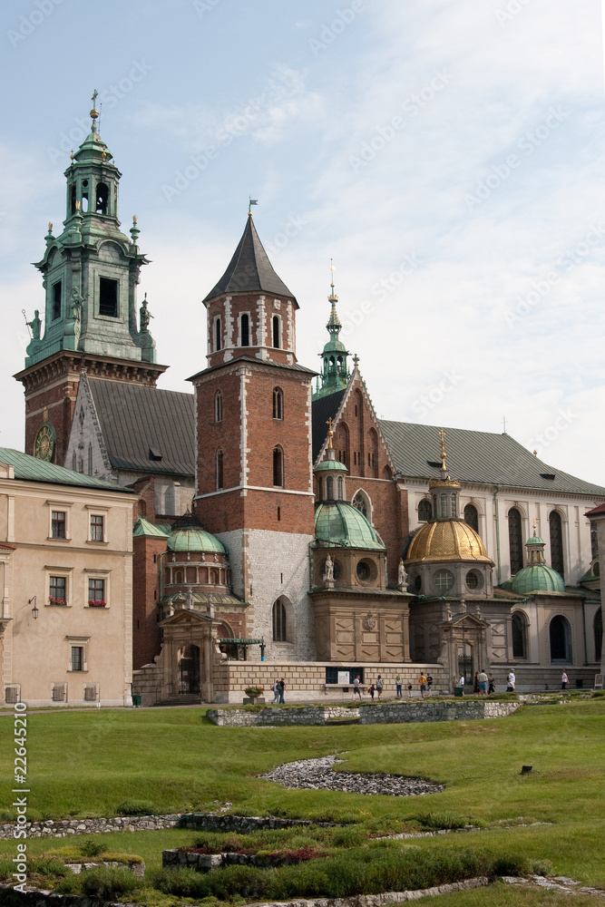Katedra na Wawelu - zamek królewski - obrazy, fototapety, plakaty 