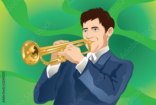 Trumpet Player At Work!